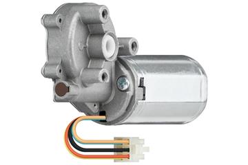 drylin® E Gleichstrommotor mit Schneckengetriebe und Kerbverzahnung