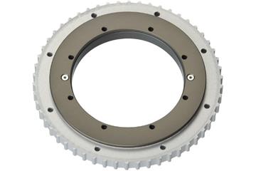 iglidur® Drehkranz, PRT-04, verzahnter Außenring aus Aluminium, Gleitelemente aus iglidur® J