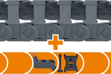 Komplett-Set E2i.26 für CNC-Fräsmaschinen | Innenhöhe: 26 mm | Verfahrweg: 300 - 3000 mm