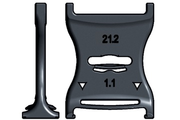 Systems E2/000 | Innenaufteilung, unmontierte Trennstege