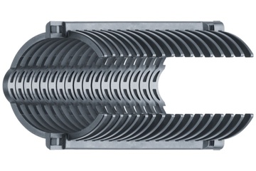 e-rib Set | Stabilisiert Wellrohre in CNC-Fräsmaschinen | Nennweite: 36 mm