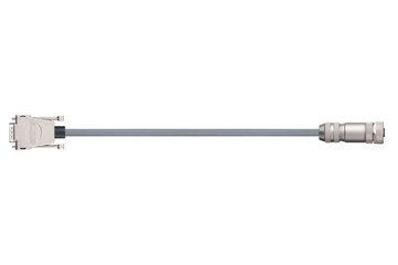 readycable® Encoderleitung passend zu Festo NEBM-M12G8-E-xxx-N-S1G15, Basisleitung, PVC 7,5 x d