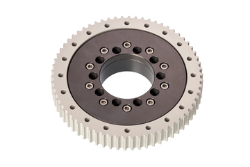 iglidur® Drehkranz, PRT-01, verzahnter Außenring aus Aluminium, Gleitelemente aus iglidur® J