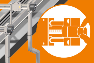 Angetrieben: Per Handrad angetriebene Linearachsen