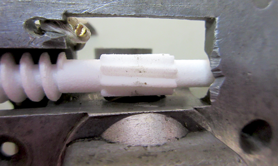 3D-Druck-Schnecke Ersatzteil im Einsatz in einem Oldtimer