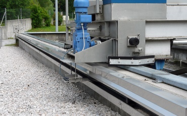 Sandfang im Nachklärbecken