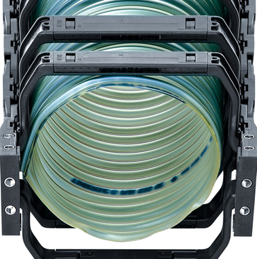 Anwendungsbeispiel für aufschwenkbare Bügeloffnungsstege