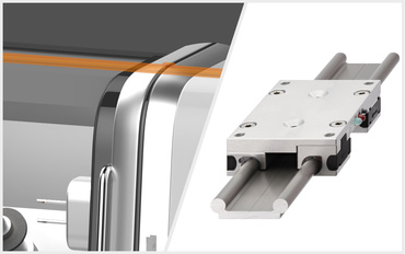 drylin W Hybrid für die Gehäuseführung