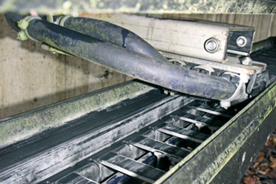 Energieketten-System für Klärwerkanlage