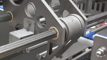 Sechskantführung in Wurstkettentrennmaschine