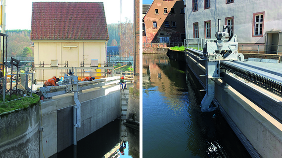 Reinigungsarm Rechen