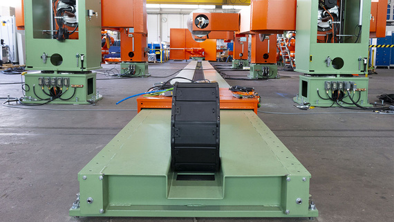 Energiekette in Schweißanlage