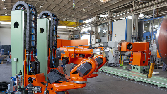 Energieketten in Schweißanlage