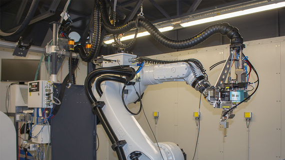 Energiekette in Schweißanlage