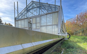 Verfahrbares Rollgewächshaus