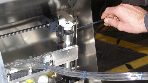 Abziehstation von Eispapiertüten