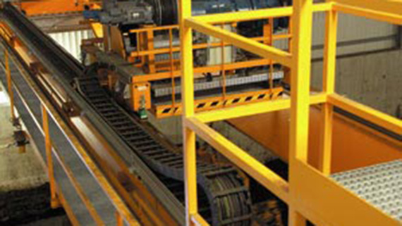 Energiekette in Kran