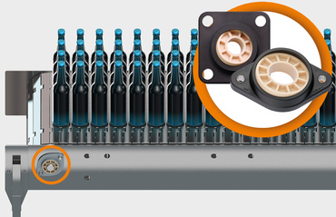 Förderband-Lagerung