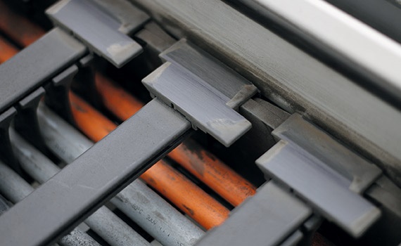 Tests mit unterschiedlichen Materialmischungen