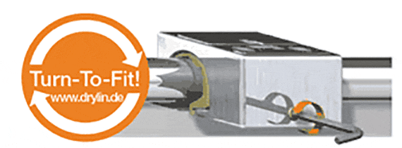 Optional: Gehäuselager mit Turn-To-Fit-Funktion