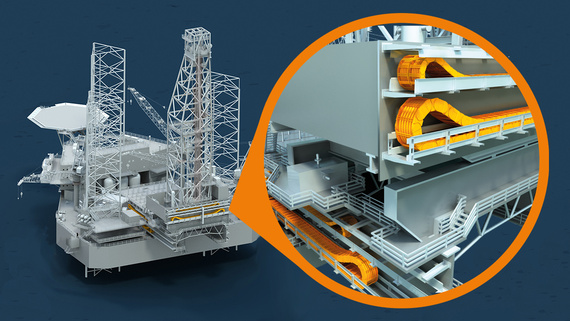 Cantilever mit Energieketten