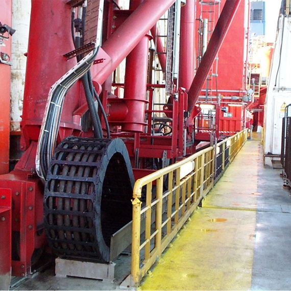 Energiekette Pipe Handling Kran