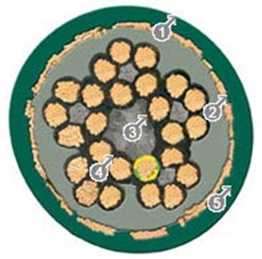 Steuerleitung geschirmt