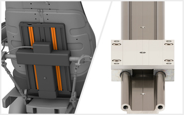 Rückenverstellung und drylin W