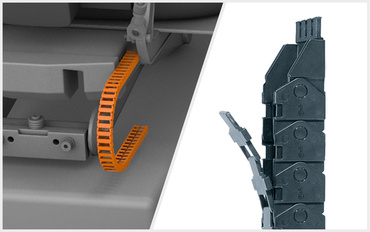 Zipper e-kette in der Hebeschere