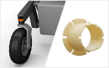 iglidur JVFM in der Lenkgabel