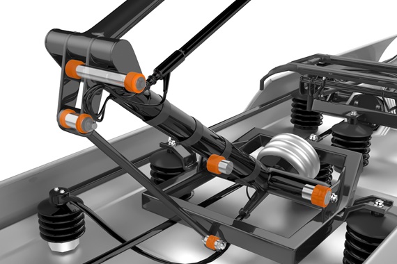 Pantograph mit verschiedenen motion plastics Komponenten