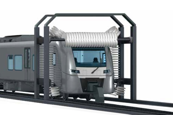 Bahn in Waschstraße