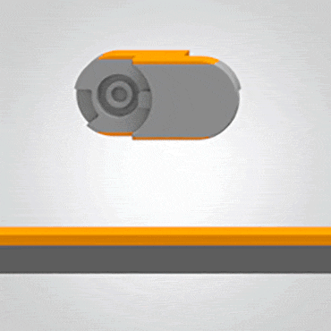 Große Bolzen-/Bohrungverbindung