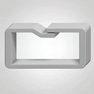 Doppelter, rechteckiger Endanschlag