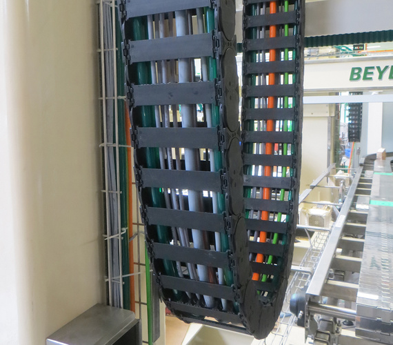 Energiekette in Palettierer