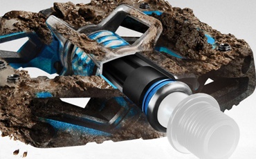 Gleitlager in Pedale von Crank Brothers