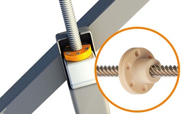 drylin Gewindemutter in Photovoltaik-Tracker