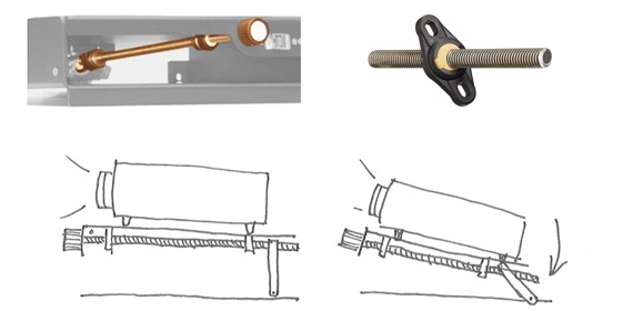 Beamer-Neigungsverstellung