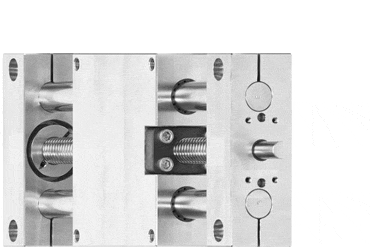 Edelstahl Linearachse mit Spindelantrieb