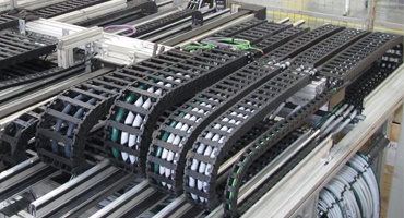 Teststand für Energieführungen