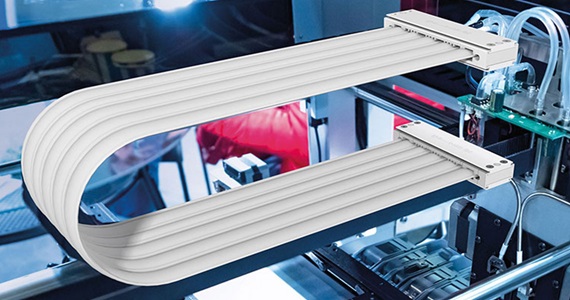 e-kette e-skin flat im Reinraum