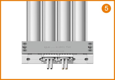 Flaches Kabelführungssystem e-skin® flat