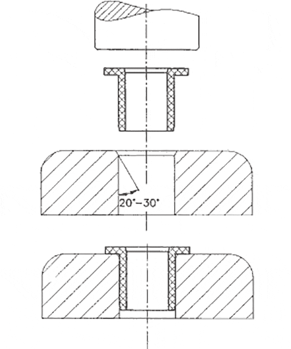 Einpressen der Lagerbuchsen