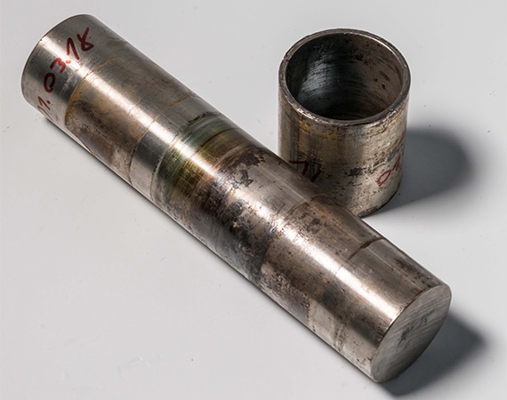 Metall-Verbundlager auf weicher Edelstahlwelle