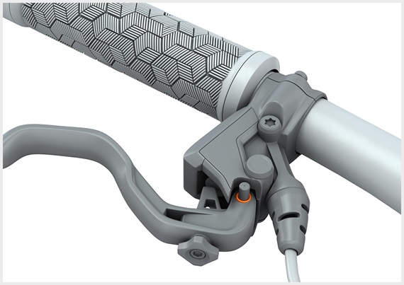 Gleitlager im Bremsgriff