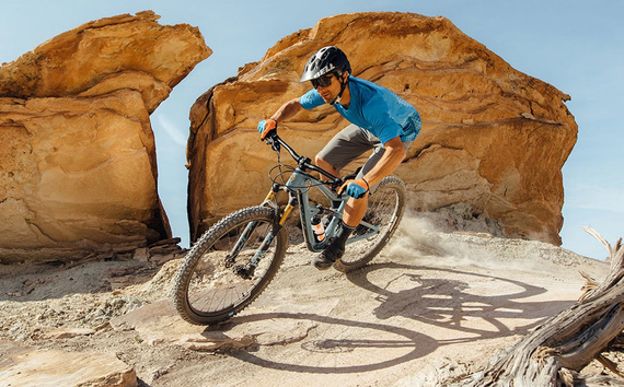 Mountainbiker mit ibis Ripley auf dem Trail