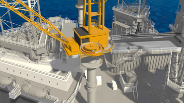 Drehkran mit RBR-Kette