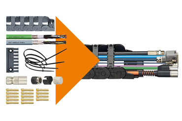 Einbaufertige Energiekettensysteme