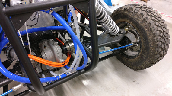 Solarbuggy mit chainflex Leitungen