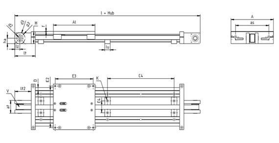 Technische Zeichnung ZLW-10-xxx-ES